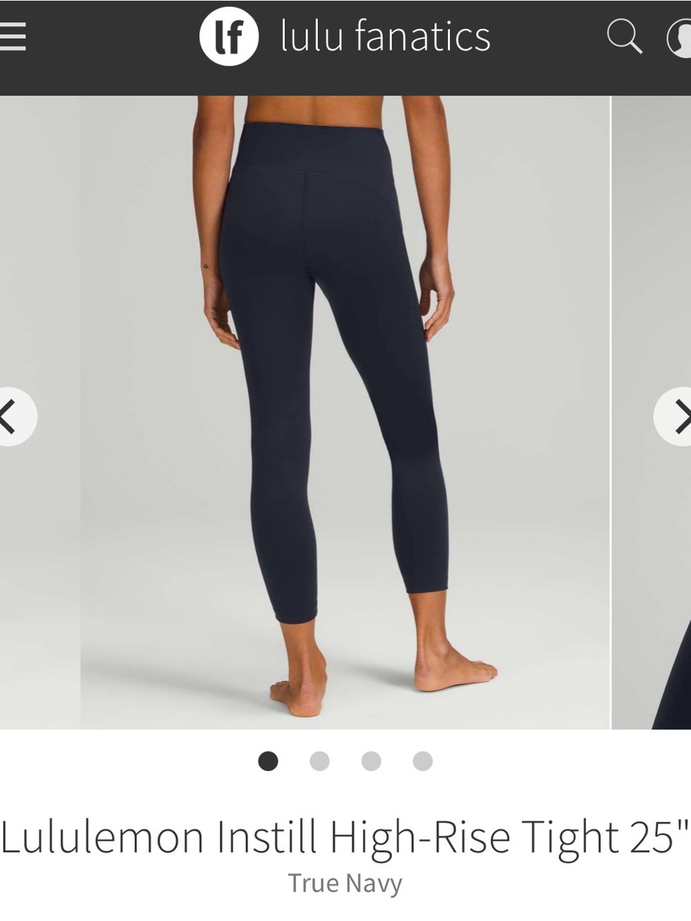 lululemon athletica Instill High-Rise 25" Tight in True Navy